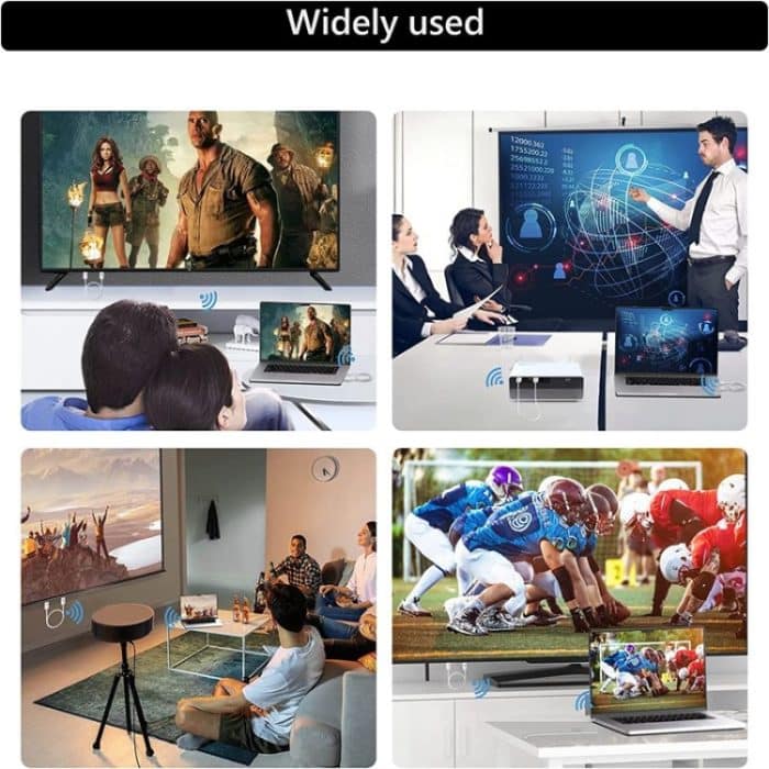 Kabelloses HDMI-Sender- und Empfänger-Set, HDMI-Wireless-Extender-Adapter, 1080P 60fps Video-Audio-Projektion für PC, Laptop, Kamera auf HDTV/Projektor – Bild 12