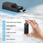 HDMI Extender 165 Fuß Audio Video 1080P über Cat5 Cat6 Ethernet-Kabel übertragen verlustfreies Signal HDMI-Fernverlängerungsadapter – Bild 4