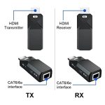HDMI Extender 165 Fuß Audio Video 1080P über Cat5 Cat6 Ethernet-Kabel übertragen verlustfreies Signal HDMI-Fernverlängerungsadapter – Bild 7