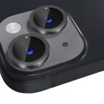 NORTHJO Kameraobjektivschutz aus gehärtetem Glas, CD-Vein-Metallringfolie, For iPhone 14 / 14 Plus – Bild 2