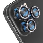 NORTHJO Kameraobjektivschutz aus gehärtetem Glas, Metall-Strass-Ringfolie, For iPhone 13 Pro / 13 Pro Max – Bild 3