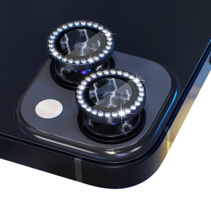 NORTHJO Kameraobjektiv, gehärtetes Glas, Metall-Strass-Ringfolie, For iPhone 13 / 13 Mini – Bild 3