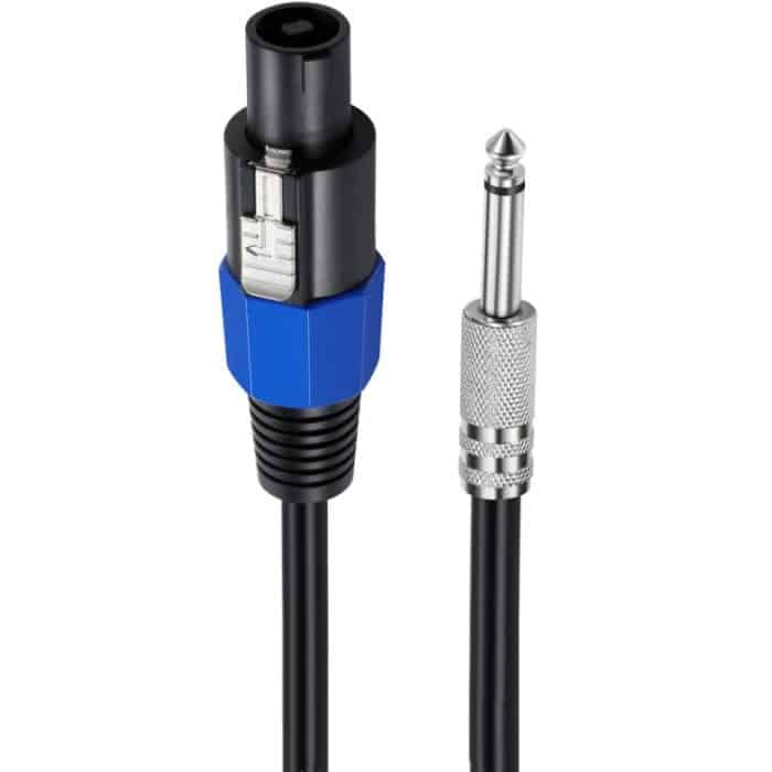 JUNSUNMAY Speakon-Stecker auf 6,35-mm-Stecker, Audio-Lautsprecher-Adapterkabel mit Schnappverschluss, 6FT, 10FT, 25FT, 50FT – Bild 2