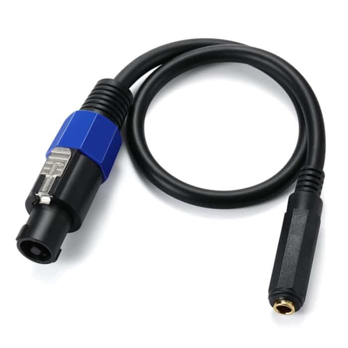 JUNSUNMAY Speakon-Stecker auf 6,35-mm-Buchse, Audio-Lautsprecher-Adapterkabel mit Schnappverschluss, Länge: 50 cm – Bild 6