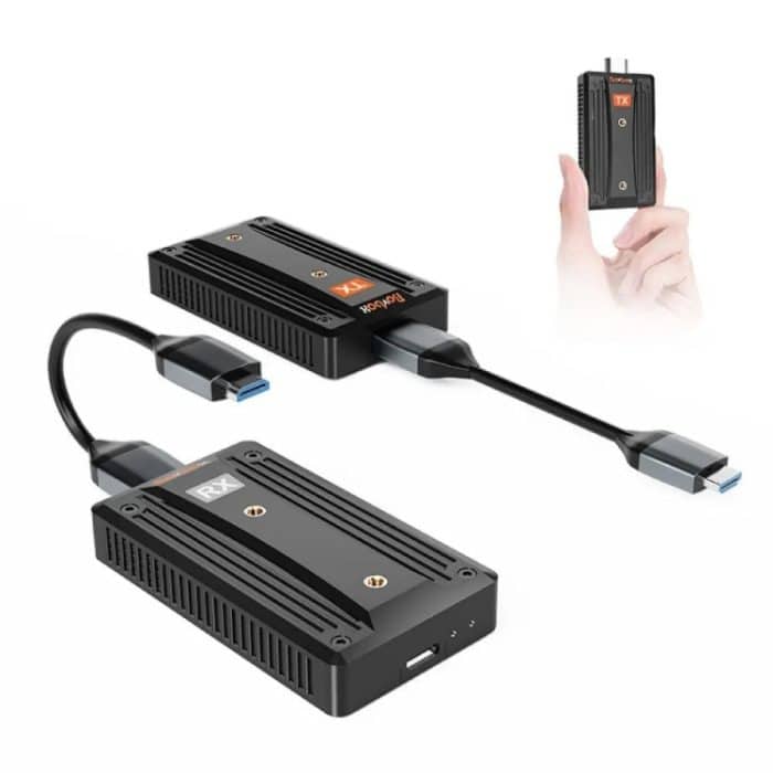 090 Mini-HD-Videoübertragung, kabelloser Projektor, Eins-zu-Eins-Computer-Bildübertragung, kabelloser Extender – Bild 4