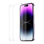 2 Stück ENKAY 0,26 mm 9H 2,5D Hochaluminium-Silizium-Hartglasfolie, For iPhone 16 Pro Max, For iPhone 16 Pro, For iPhone 16 Plus, For iPhone 16, iPhone 16e, For iPhone 15 Pro Max, For iPhone 15 Pro, For iPhone 15 Plus, For iPhone 15