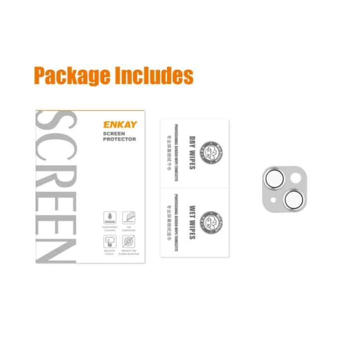 ENKAY-Linsenabdeckungsfolie aus gehärtetem Glas aus Aluminiumlegierung, For iPhone 15 / 15 Plus – Bild 6