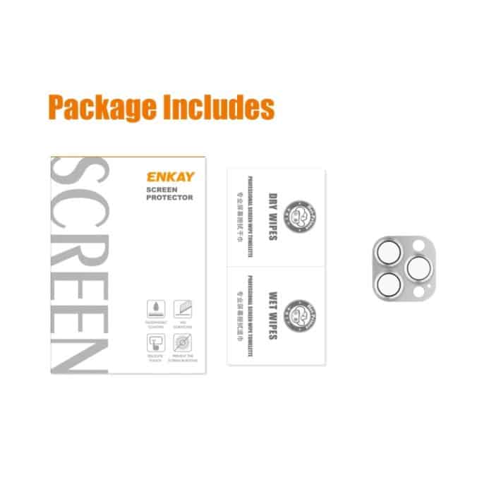 ENKAY-Linsenabdeckungsfolie aus gehärtetem Glas aus Aluminiumlegierung, For iPhone 15 Pro / 15 Pro Max – Bild 6