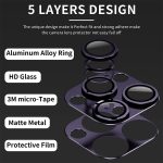 ENKAY Antireflex-Kameraobjektiv aus gehärtetem Glas aus Aluminiumlegierung, For iPhone 15 Pro / 15 Pro Max – Bild 2