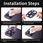 ENKAY Antireflex-Kameraobjektiv aus gehärtetem Glas aus Aluminiumlegierung, For iPhone 15 Pro / 15 Pro Max – Bild 6