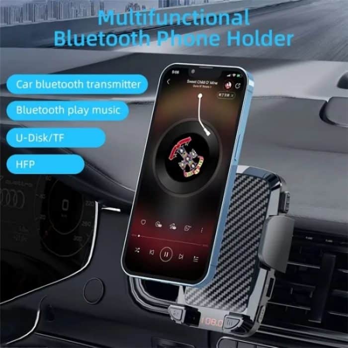CS14 Auto-Innenlüftungshalterung, Telefonständer, MP3-Player, FM-Bluetooth-Sender – Bild 2