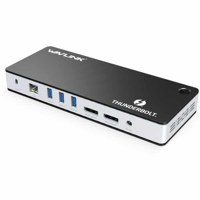 Wavlink UTD21H 60 W Host-Ladestation Thunderbolt 3 Dockingstation 4K Dual Display 11 in 1 Anschlüsse, US Plug, EU Plug, UK Plug – Bild 2