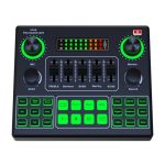 V9SJ Multifunktionaler externer Audiomixer mit Live-Soundkarte