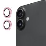 ENKAY Hat-Prince Glitzer-Hinterglasfolie aus gehärtetem Glas aus Aluminiumlegierung, For iPhone 17