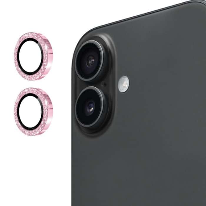 SYA002371704A.jpg ENKAY Hat-Prince Glitzer-Hinterglasfolie aus gehärtetem Glas aus Aluminiumlegierung, For iPhone 17 – Bild 1