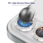 ENKAY Hat-Prince Glitzer-Hinterglasfolie aus gehärtetem Glas aus Aluminiumlegierung, For iPhone 17 – Bild 3