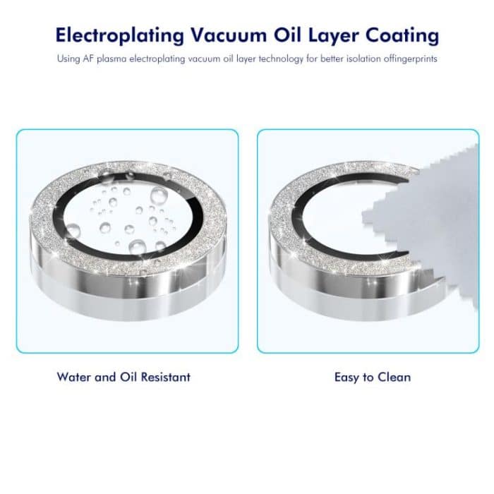 ENKAY Hat-Prince Glitzer-Hinterglasfolie aus gehärtetem Glas aus Aluminiumlegierung, For iPhone 17 Air – Bild 4