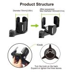 D03 Für Getränkeflaschen, Snacks, Auto-Getränkehalter, Expander, verstellbar, doppelter runder Auto-Getränkehalter – Bild 3