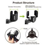 D07 3-Clip verstellbarer Getränkehalter, Autohalterung, Getränkeflasche, Snack, Auto-Getränkehalter, Expander – Bild 3