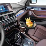 D05 Rotation Mahlzeit Tablett Telefon Stehen Auto Esstisch Kunststoff Auto Tasse Halter Halterung Dual Trinken Halterung – Bild 5