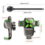 X034 Universeller LKW-Bus-Armaturenbrett-Flexibler, verstellbarer Windschutzscheiben-Saugnapf-Autotelefonhalter, X034, X034  (Black) – Bild 8