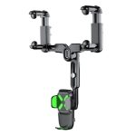 R010 Universeller Fahrzeug-Rückspiegel-Handyhalter, multifunktionale einziehbare Handy-Autohalterung, R010 (Green), R010 (Black)