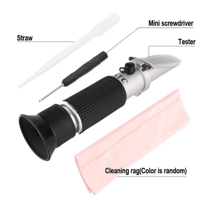 Refraktometer optische Salzgehaltskonzentration Handheld Hohe Präzisionsmesswerkzeug RZ112 0 ~ 28% – Bild 4