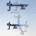 D39 + 105 Mit Air Vent Clip Saugnapf Basis Teleskop Arm Automatische Klemme Auto Telefon Halter Halterung – Bild 6