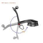 ES33 Auto-Handyhalterung, Kohlefaser, 360-Grad-Drehung, Saugnapfhalterung, ES33 (Black), ES33 (Red) – Bild 4