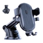 D48+105+K5 Gebürstetes Muster, Auto-Armaturenbrett, Windschutzscheibe, Teleskop-Saugnapf, Lüftungsschlitze, Telefonhalterung