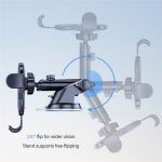 D48+105+K5 Gebürstetes Muster, Auto-Armaturenbrett, Windschutzscheibe, Teleskop-Saugnapf, Lüftungsschlitze, Telefonhalterung – Bild 2