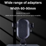 D48+105+K5 Gebürstetes Muster, Auto-Armaturenbrett, Windschutzscheibe, Teleskop-Saugnapf, Lüftungsschlitze, Telefonhalterung – Bild 4