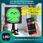 P64L Auto Heckscheibe Scrollen Nachricht LED Matrix Panel DIY Text Muster Ausdruck Bildschirm – Bild 2