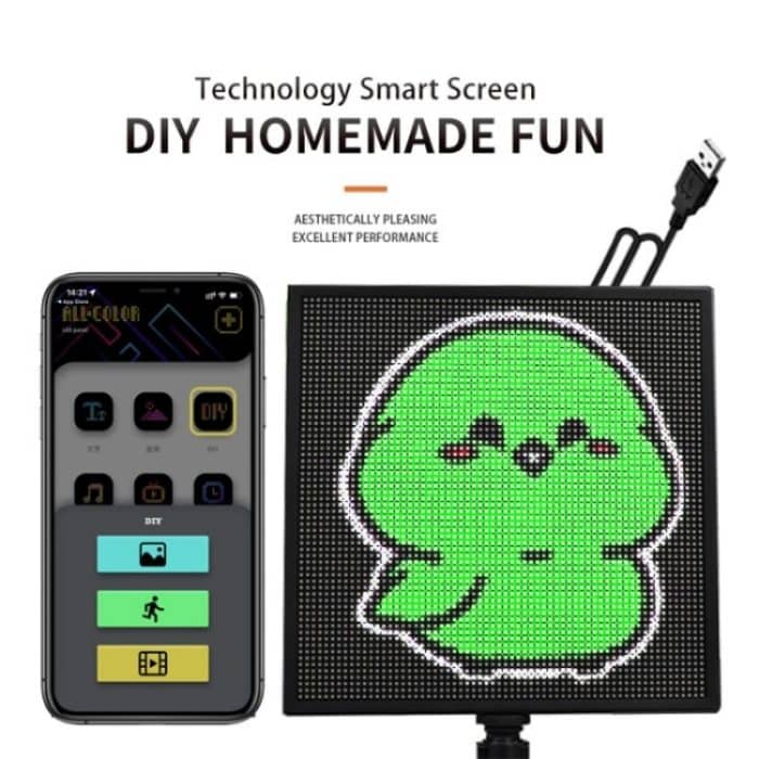 P64L Auto Heckscheibe Scrollen Nachricht LED Matrix Panel DIY Text Muster Ausdruck Bildschirm – Bild 5