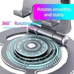 G60 Tragbarer, faltbarer, um 360 Grad drehbarer Desktop-Telefon-Tablet-Halter, G60 – Bild 3