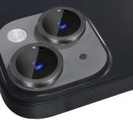 NORTHJO Kameraobjektivschutz aus gehärtetem Glas, CD-Vein-Metallringfolie, For iPhone 15 / 15 Plus – Bild 3