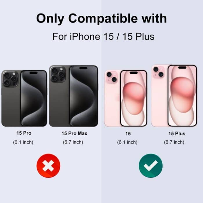 NORTHJO Kameraobjektivschutz aus gehärtetem Glas, glitzernde Metallringfolie, For iPhone 15 / 15 Plus – Bild 5