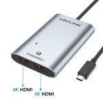 WAVLINK WL-UTA02H Multi-Screen-Extender-Konverter Thunderbolt 3 auf Dual-HDMI-Adapter – Bild 2