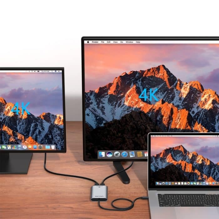 WAVLINK WL-UTA02H Multi-Screen-Extender-Konverter Thunderbolt 3 auf Dual-HDMI-Adapter – Bild 6