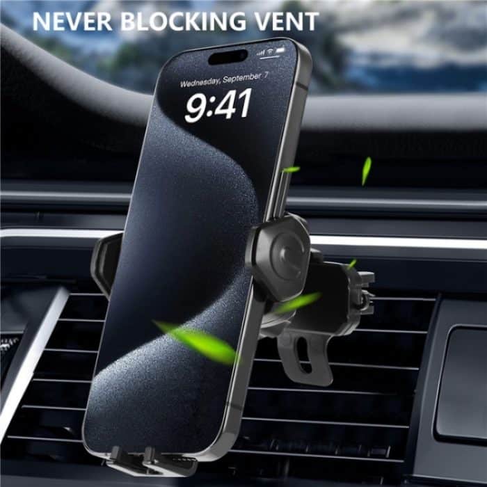 360-Grad-Drehung Handyhalter Halterung Auto-Luftauslass-Clip-Halterung – Bild 3