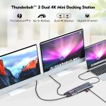 WAVLINK WL-UTD05H Thunderbolt 3 Dual 4K Mini-Dockingstation-Konverter mit 2 DP-zu-HD-Adaptern – Bild 5