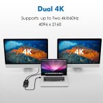 WAVLINK WL-UTA01D Typ-C Thunderbolt 3 zu Dual DisplayPort Adapter Splitter Konverter – Bild 5