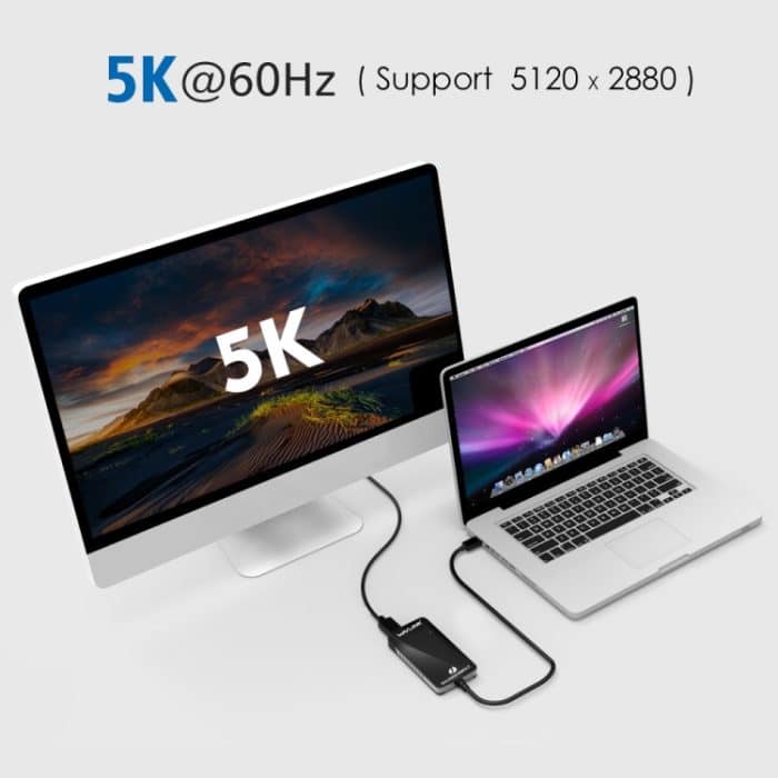 WAVLINK WL-UTA01D Typ-C Thunderbolt 3 zu Dual DisplayPort Adapter Splitter Konverter – Bild 6