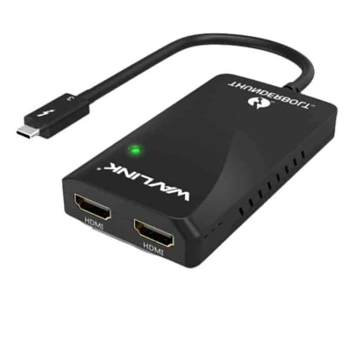 SYA0024669.jpg WAVLINK WL-UTA01H Typ-C Thunderbolt 3 auf Dual-HDMI-Multi-Screen-Extender-Splitter-Adapter – Bild 1