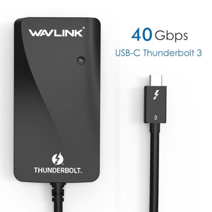 WAVLINK WL-UTA01H Typ-C Thunderbolt 3 auf Dual-HDMI-Multi-Screen-Extender-Splitter-Adapter – Bild 5