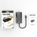 WAVLINK WL-UTA01H Typ-C Thunderbolt 3 auf Dual-HDMI-Multi-Screen-Extender-Splitter-Adapter – Bild 6