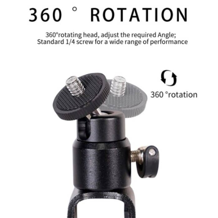 C038 Für Live-Übertragungen, Konferenzen, 1/4-Schraube, Aluminiumlegierung, Laptop-Monitor-Clip, Fülllichthalter – Bild 5