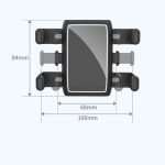 H23-8 Neuer Multifunktions-Rückspiegel-Telefonhalter, drehbare, einziehbare Telefonhalterung – Bild 5