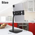 NS-06A 360 Grad drehbarer, robuster, verstellbarer Desktop-Tablet-Halter – Bild 6