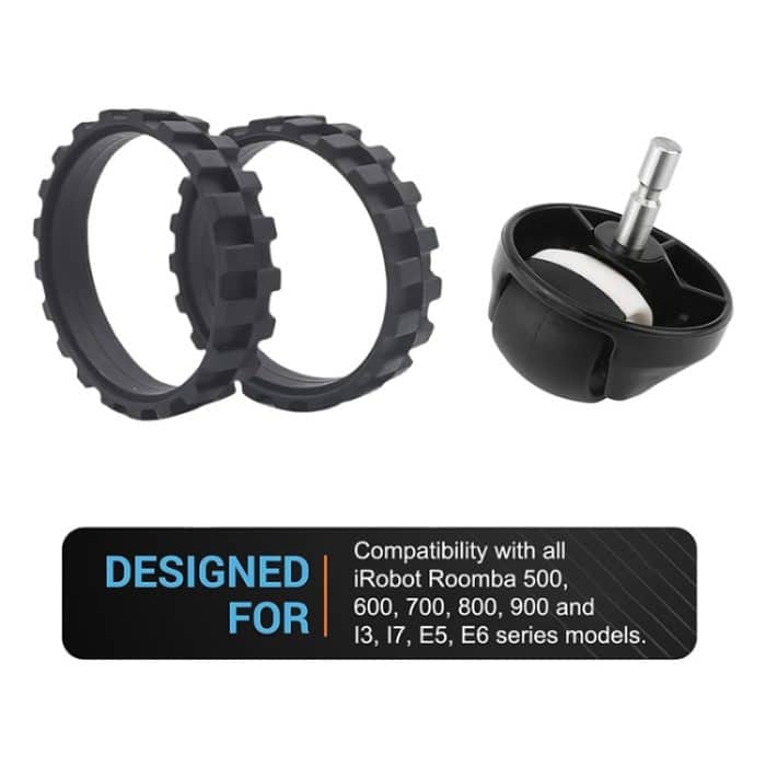 JUNSUNMAY Ersatzrad-Lenkrollenreifen für iRobot-Staubsauger aller Serien – Bild 2